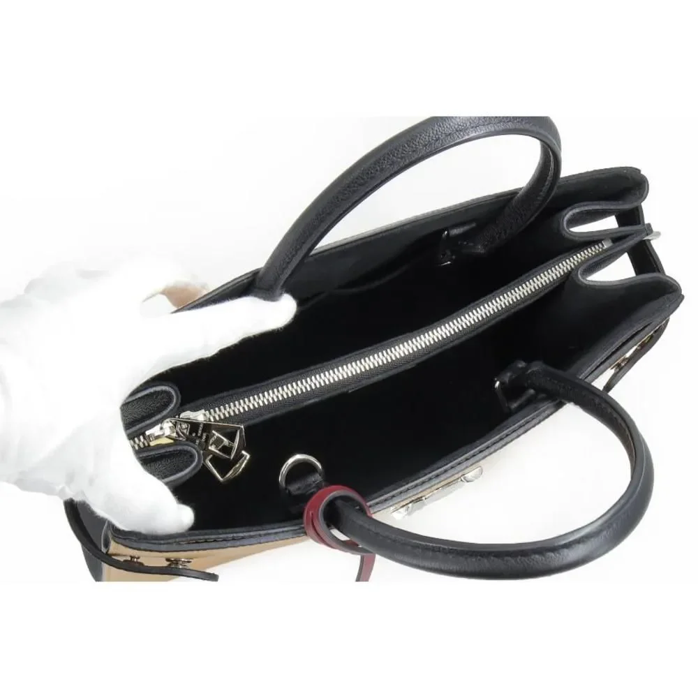 Louis Vuitton Twist Tote Shoulder Bag Epi Leather Camel Silver Hardware